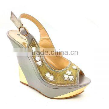 new summer high heels women platform wedges slippers girl's party Dress sandals