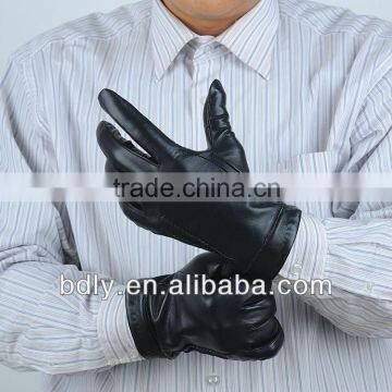 Men's stylish fancy leather gloves