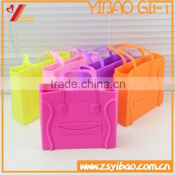 2015 fashion shopping Silicone hand bag