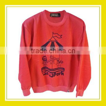 2016 Fashion Products Bros Playing Merry Go Round in Bros Park Women Printed Long Sleeve Pink Sweater