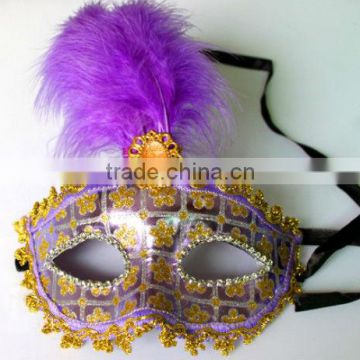 fashion beautiful mask party with feather for halloween MK-1023