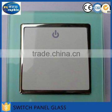 Electric tint light switch on off plates tempered glass