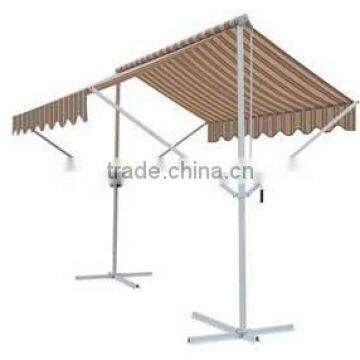 AW-007 Aluminum 2 sides freestanding awning for cars,car awning retractable