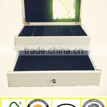 In 2015 the new style jewelry box made of mirror MDF