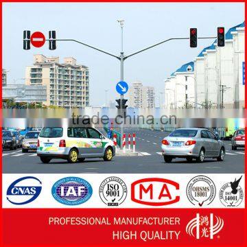 Double Arm or Dual Arm Traffic Signal Light Pole for Sale