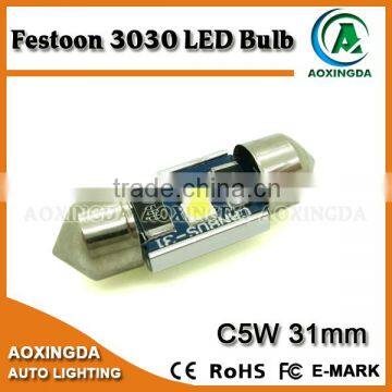 Festoon 3030 2 LED 3W high power LED bulb car license plate light reading light