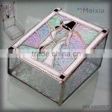 MX160097 China wholesale rainbow shine stained glass keep sake box