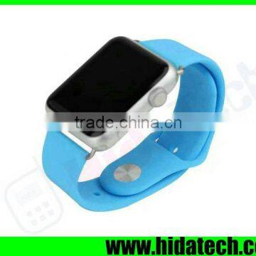 Hot Selling Silicone Watch Band Wrist Strap for Apple Watch With Clasp Adapter Connector