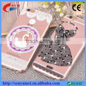 for iphone 6 6s clear tpu case diamond luxury design