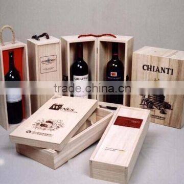 Customized size design wooden wine box