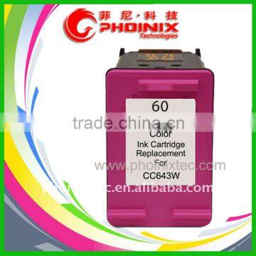 Inkjet Cartridge Remanufactured for HP 60 C, CC643W