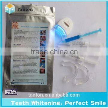 Professional teeth whitening kit for home use with white or blue light with 5pcs bulbs