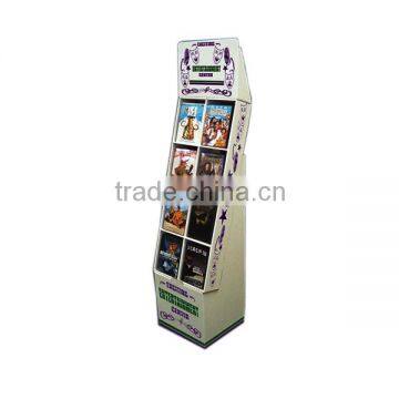 Customized Cardboard Magazine Displays Stands Lightweight Corrugated Design