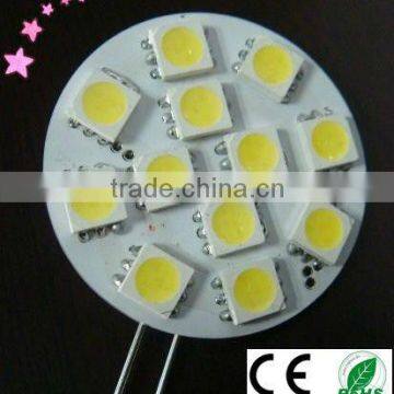 Round G4 LED 12V 10pcs/12pcs SMD5050, 2 years warranty