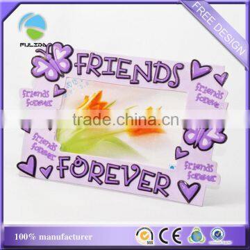 friends forever BFF friendship soft pvc rubber decorative photo frame