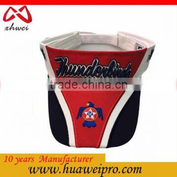 custom high quality sun visor cap,wholesale embroidery sun visor