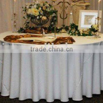 White Tablecloth/Hotel table cover/Banquet Table linen