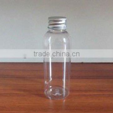 50g clear plastic bottle aluminum screw lid