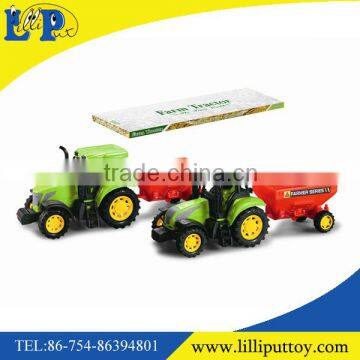 High quality big plastic friction farmer truck toy