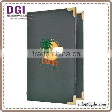 Good Menu Design Ideas Hotel Series Menu Cover/ pu Leather Executive Folder Low Fob Price photo-6