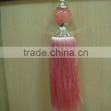 home decorative tassel curtain tieback with beads