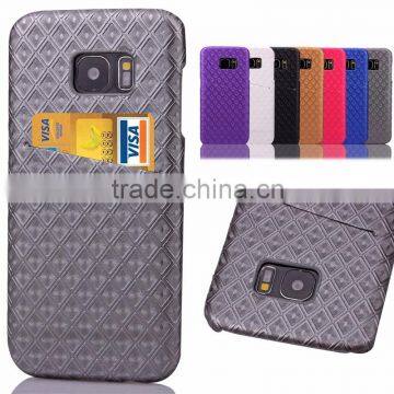 Leather PC Hard Case for IPhone 6 for Samsung Case With Oil Side Skin in Diamond Pattern for Protecting Phone photo-2