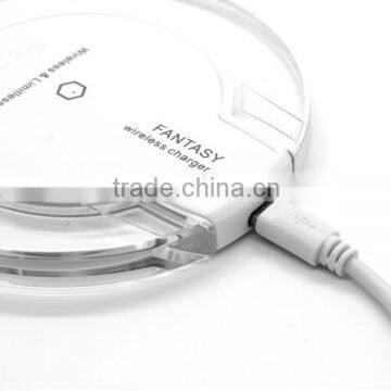 Qi Wireless Charger Fantasy Crystal UFO Shape for Samsung S6 Charging Pad With LED Lighting for Samsung S6 Edge for Iphone photo-6