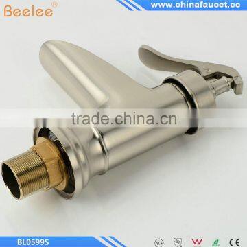 Nickel Brushed Deck Mounted Single Handle Single Hole Bathroom Waterfall Basin Mixer photo-4