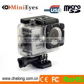 2014New!!! 1.5inch 1080p Wifi 170deg 30M waterproof professional portable shockproof full hd 1080p action sport camera