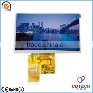 High luminance Landscape color LCD display panel with Resistive Touch