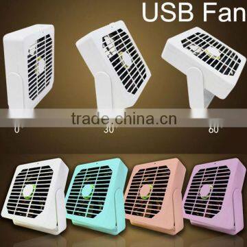 2014 new hot sale quiet mini USB fan DC 5v USB table fan