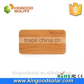 Newest Products Shell Customized Design Logo 4000mah Portable Charger Wooden Power Bank Quality Choice photo-2