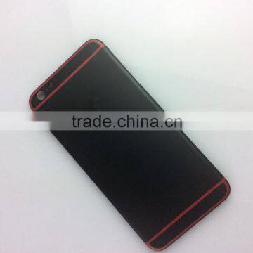 alibaba china black cover for iphone 6s housing custom with gold logo