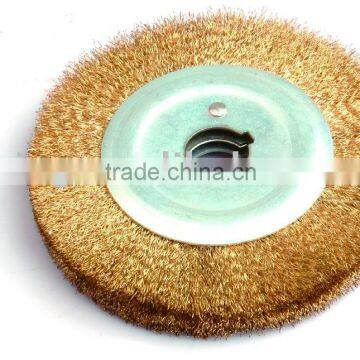 Brass Wire Crimped Wheel Brush