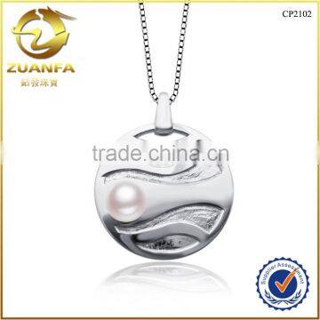 alibaba wholesale fashion women round shape silver pearls pendants