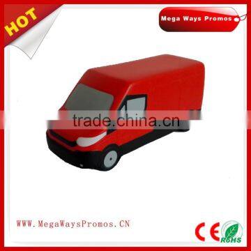 2016 New Design Hot Sale Anti PU Bus Shape Squeeze Ball for Gift photo-3