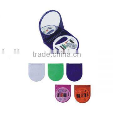 travel plastic sewing kit with mirror