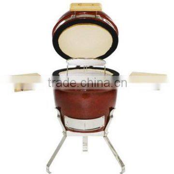 11" small ceramic kamado grill smoker wood fired pizza oven