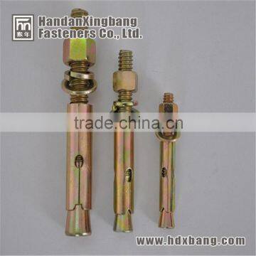 expansion bolt type sleeve anchor with hex nut and washer in china