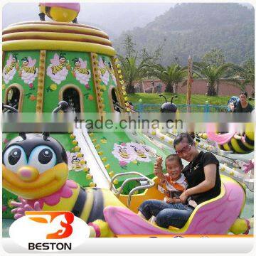 Carnival park rides Rotating honeybee kids rides rotary bees for sale