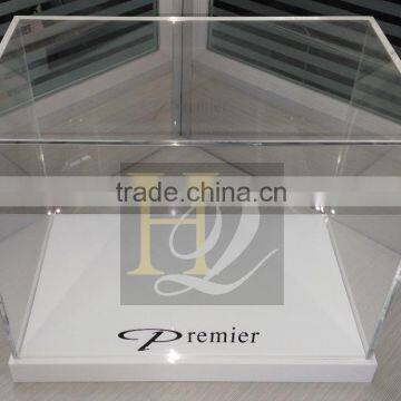 Best Selling Plexiglass Acrylic Rectangle Display Gift Box With Bottom Base photo-3