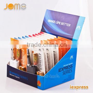 High tech electronic cigarette Jomo unique e cig box mod Express CE4 blister pack display stands