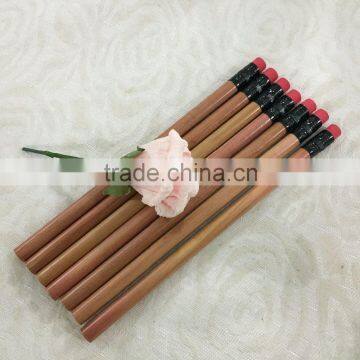 Jumbo size round shape cedar wood HB pencil with eraser
