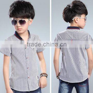 China Manufacturers Fashion Clothes Plain Boys Fashion Dress Top Shirt photo-5