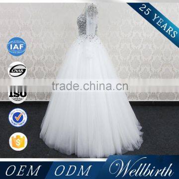 WD7 Hot Sale Senior Hand-made Grade A Crystal and Beaded Wedding Dresses photo-3