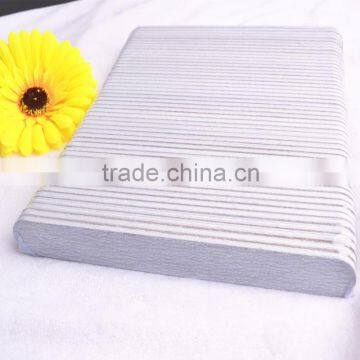 Grey Straight Nail Files Double Side Rasp Ring Emery Board Manicure Set photo-2