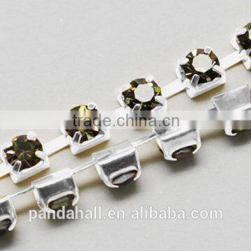 2mm Rhinestone Cup Chains Rhinestone Chains for Shoes Boots Decoration(CHC-S6-17S)