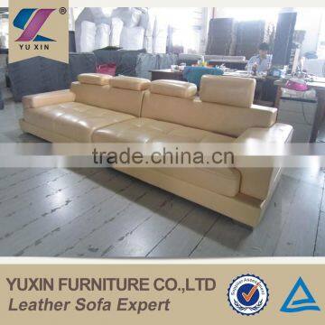 Living Room Leather Chaise Lounge,corner Leather Sofa Set,white Leather Sleeper Couch photo-4