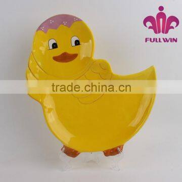 Hand-painted Ceramic Large Duck design Platter