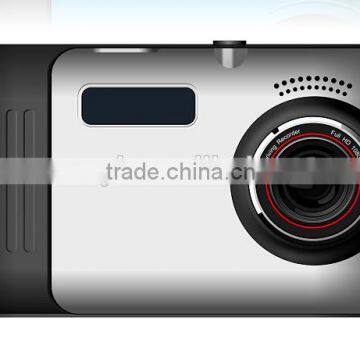 Android 4.4 Quad-core high-speed drive car DVR with 5 inch 1080P Full HD capacitive touch screen